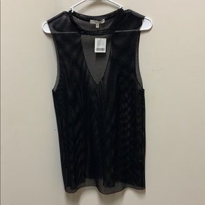 NWT Urban Outfitters XS Black Fishnet Cover-Up